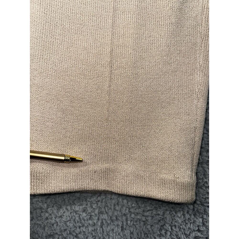 St John Pants Women 8 Pull On Pleated Front Straight Leg Heavy‎ Knit High Rise - Picture 7 of 14